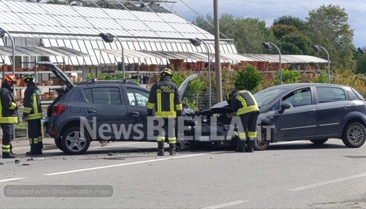 Scontro tra Biella e Vigliano: due ambulanze sul posto, feriti in ospedale. Lunghe code FOTO