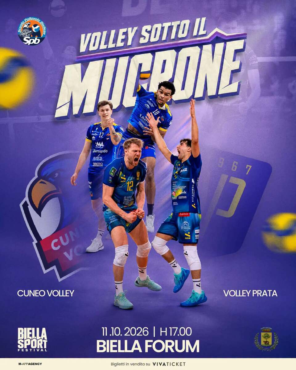 Volley, Biella Sport Festival: domenica al Forum la sfida tra Cuneo e Prata