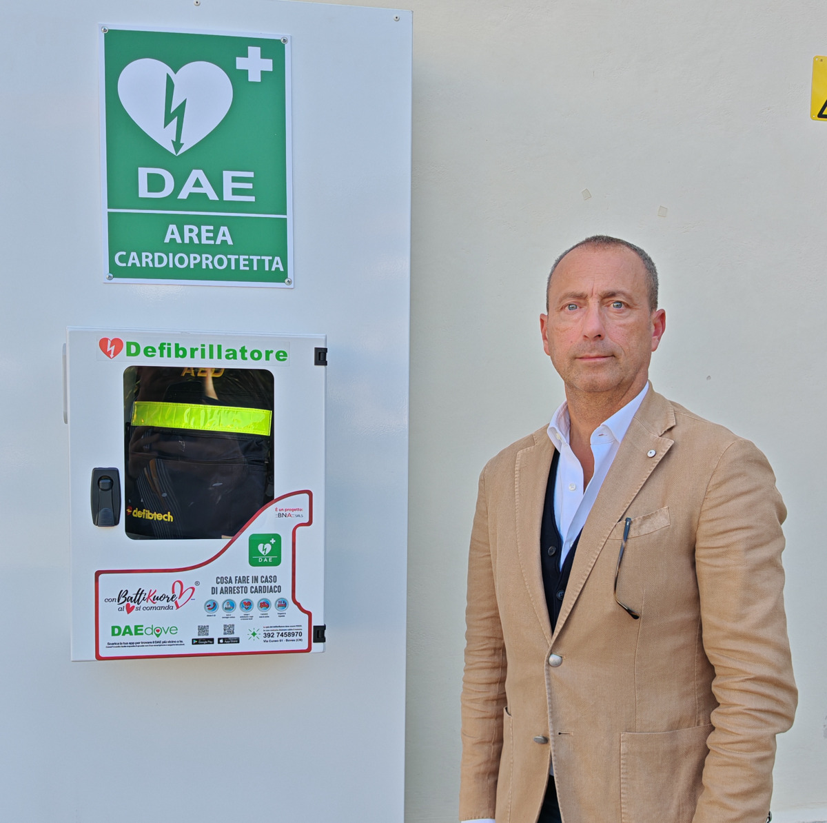 Biella, tre nuovi defibrillatori con Battikuore: riattivato anche quello ai Giardini Zumaglini