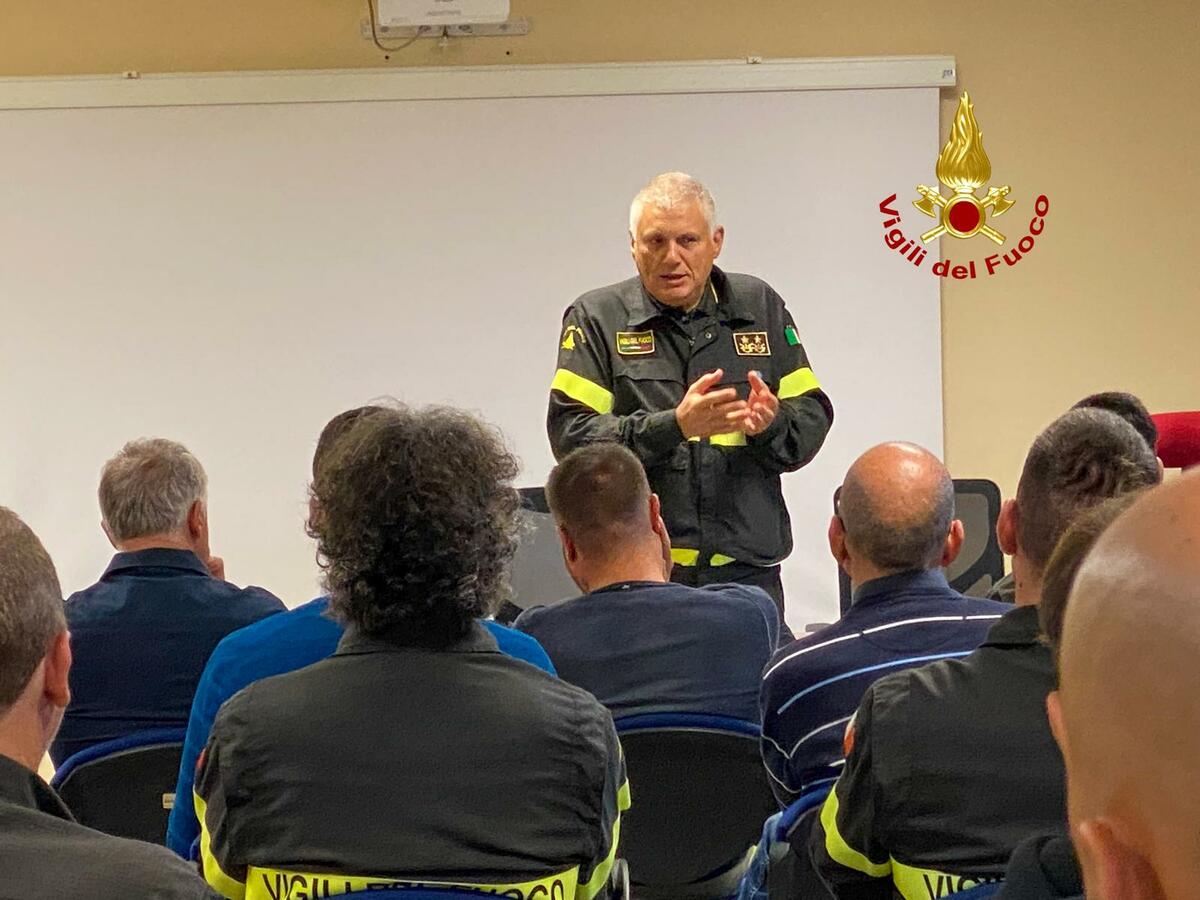 Vigili del Fuoco, il direttore regionale del Piemonte saluta il Comando di Biella FOTO