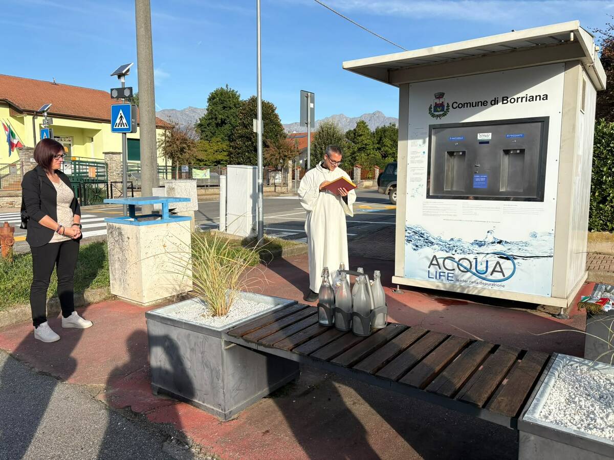 Taglio del nastro alla Casetta dell'Acqua a Borriana
