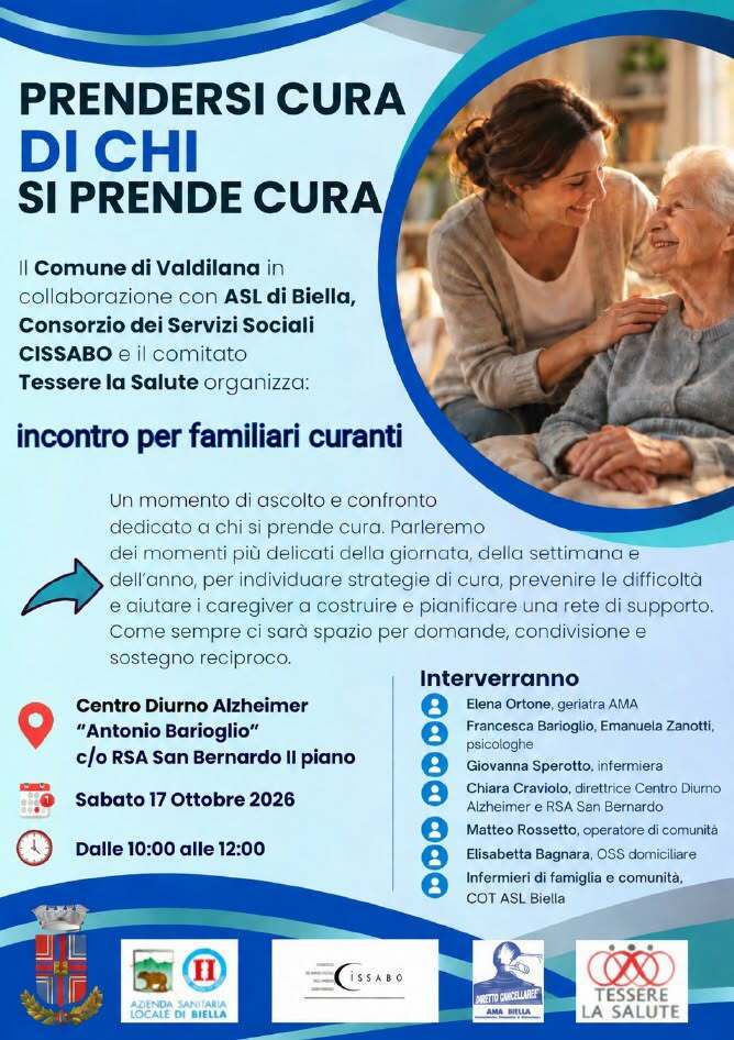 Chi assiste ha bisogno di sostegno: a Valdilana un incontro per i caregiver