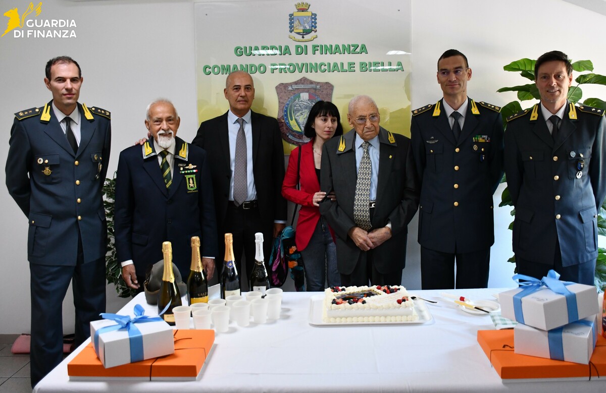 Guardia di Finanza, una delle più longeve Fiamme Gialle d’Italia torna a Biella per il suo 104° compleanno FOTO