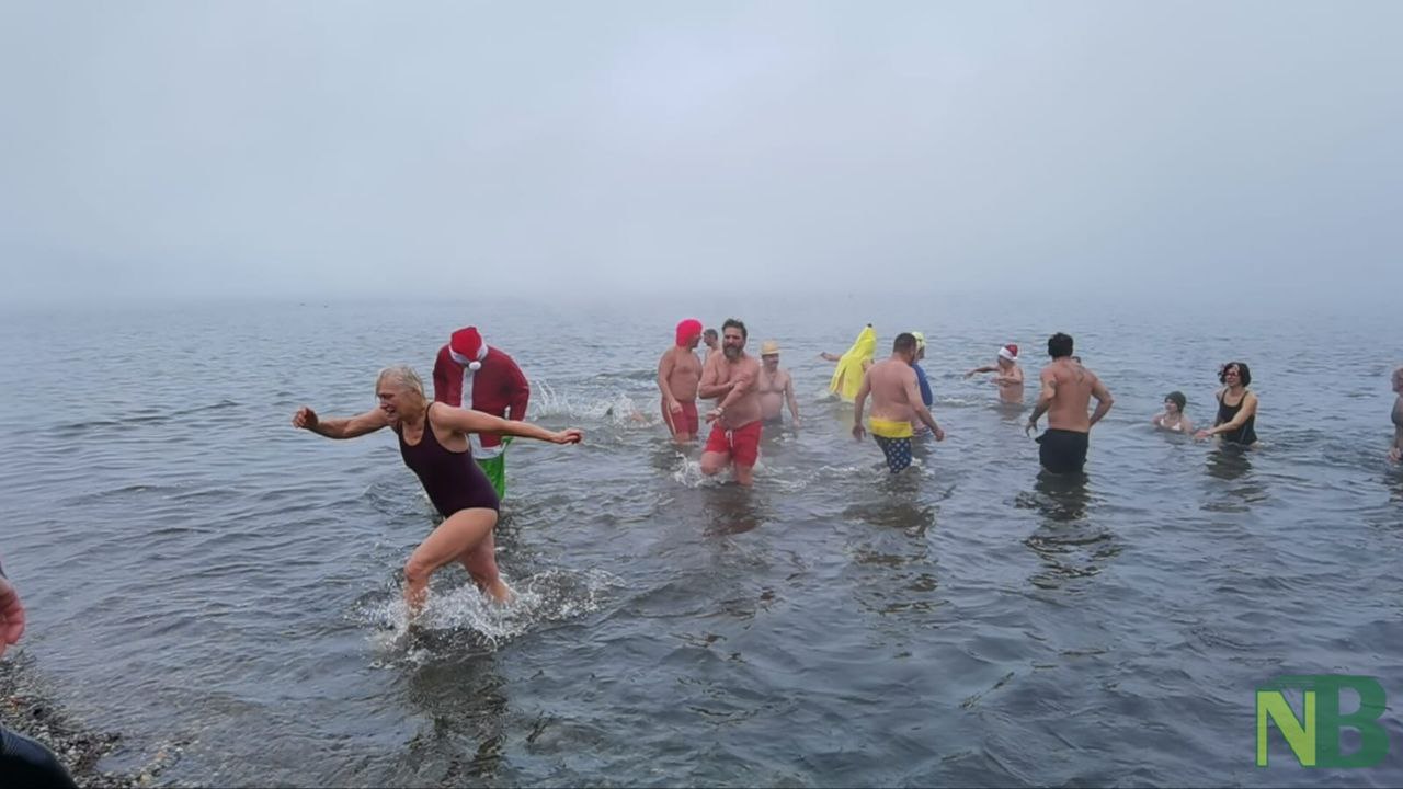 Viverone: il primo bagno del 2026, a tuffarsi sono una trentina FOTO e VIDEO