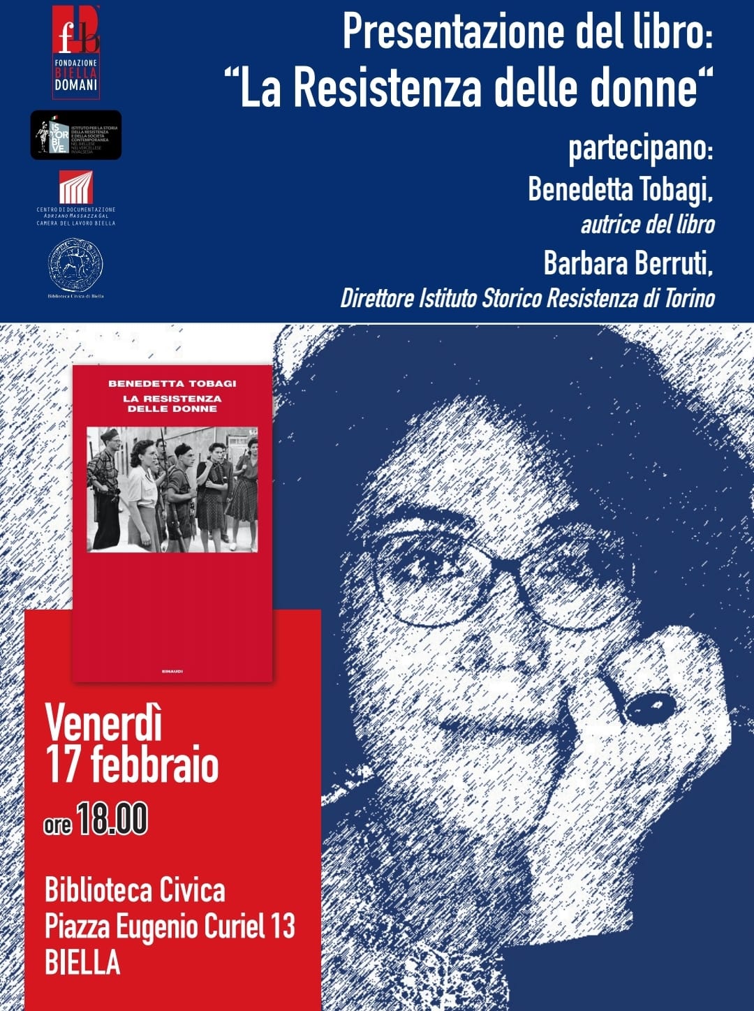 Benedetta Tobagi presenta a Biella La Resistenza delle donne