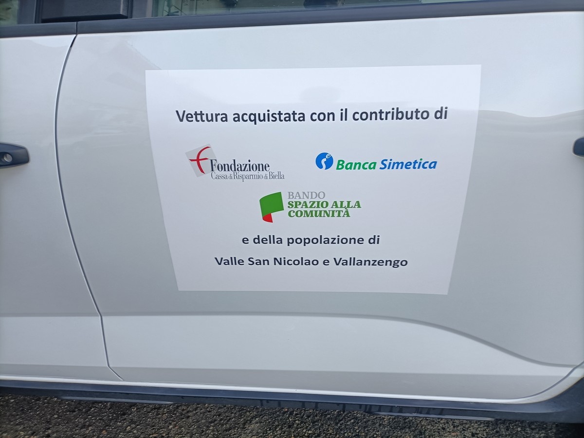 Valle San Nicolao, nuova autovettura per il Gruppo di Volontariato