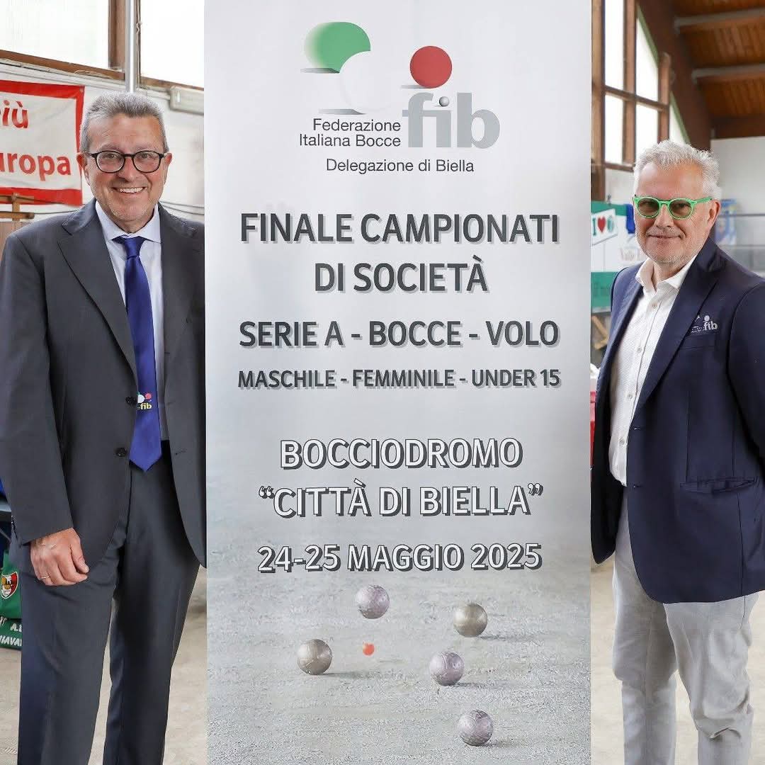 Bocce, Final Four a Biella. I complimenti di Antonio Gaudino della FIB: “Organizzato tutto alla perfezione”