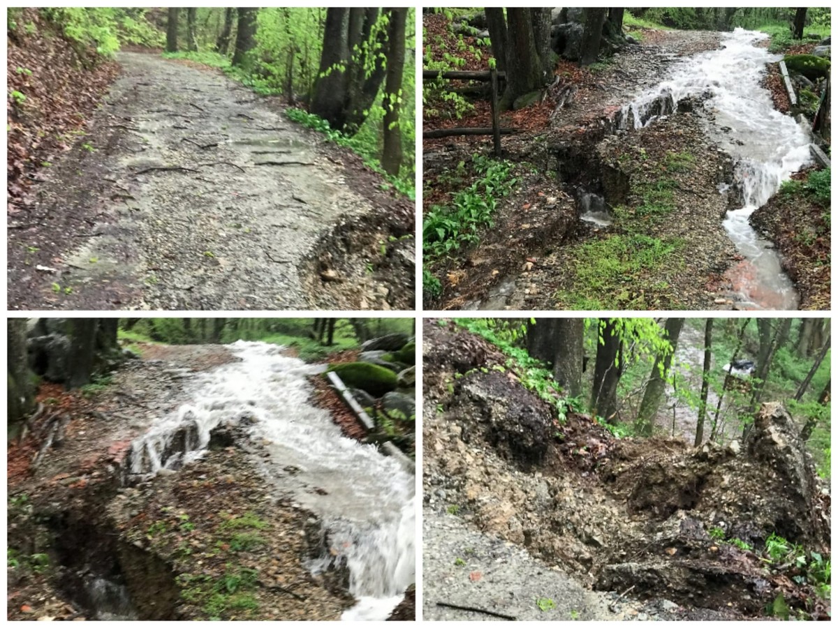 Maltempo, ecco com'è la strada dell'Antua dopo le piogge