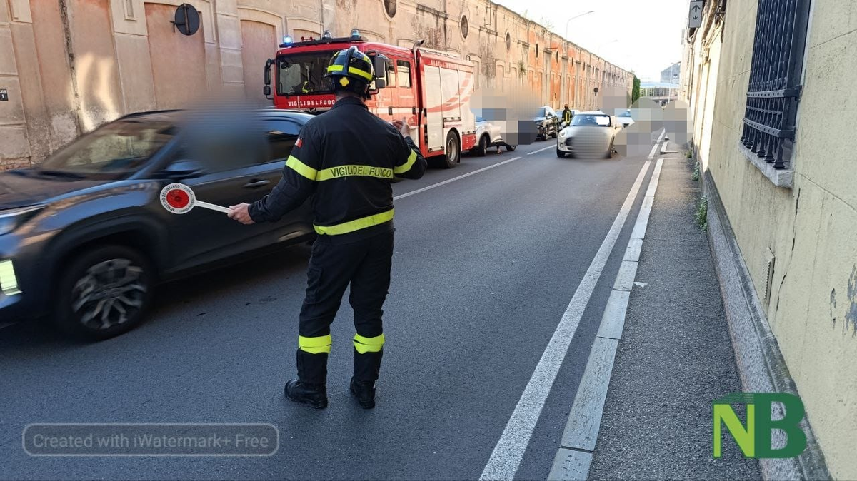 Biella, tamponamento in via Carso: traffico in tilt