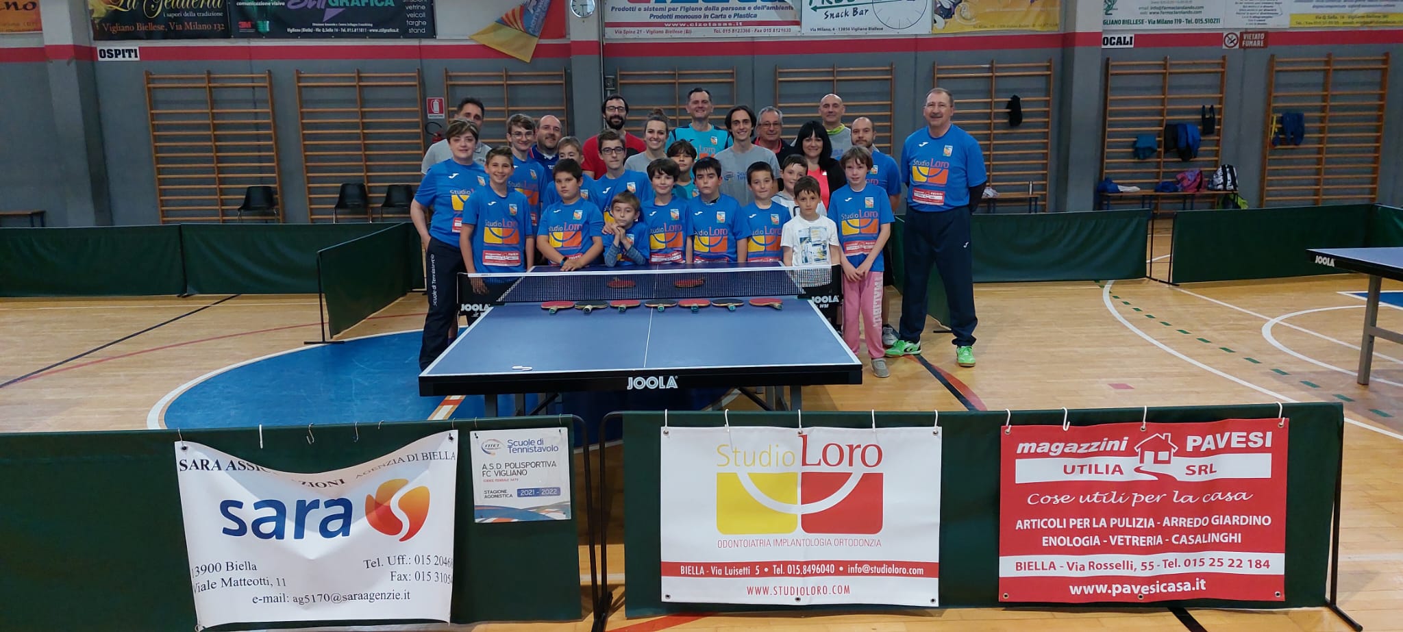 Campioni in visita al Tennistavolo Vigliano - Newsbiella.it