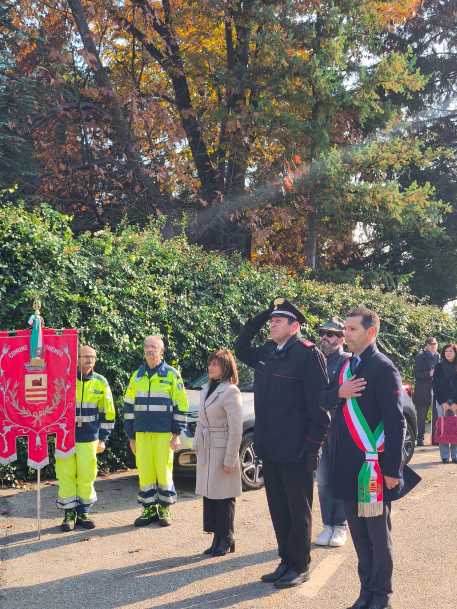 Ternengo celebra il 4 Novembre, con corteo e corona per i Caduti FOTO