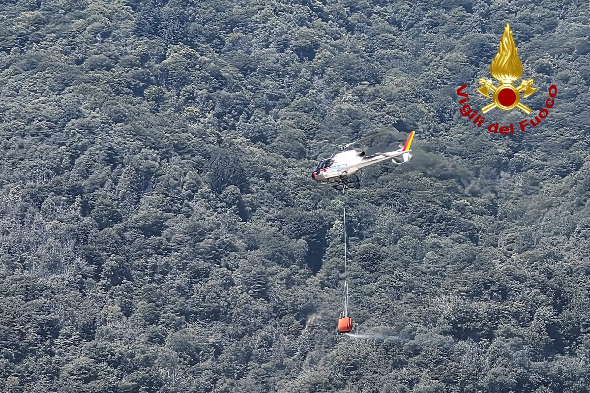 Dal Nord/Ovest, nuovo fronte di fuoco in località Alpe La Res. Proseguono le operazioni VIDEO