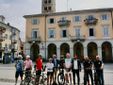 Biella, Olivero e Moscarola incoraggiano Cinzia e Ferruccio verso la salita Pantani