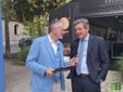 Sul palco di Parola Bolle, Carlo Preve e  Alessandro Ciccioni