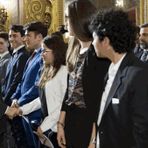 Nelle immagini, Il Presidente della Repubblica durante la cerimonia di consegna del titolo di &quot;Alfieri della Repubblica&quot; agli allievi di Mosso