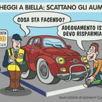 Parcheggi, sosta più cara? La soluzione dei biellesi... - Illustrazione di Giovanni Cavallo