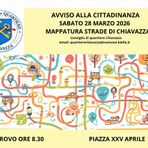 Chiavazza, al via la mappatura delle strade: cittadini invitati a partecipare
