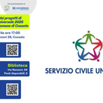 Cossato presenta il Servizio Civile Universale 2026: tutti i progetti in corso Cossato presenta il Servizio Civile Universale 2026: tutti i progetti in corso