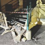 Scontro stradale a Ponderano: distrutta la scala per accedere all’ambulatorio