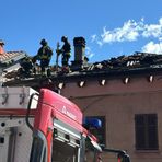 Incendio tetto a Sordevolo, in corso le operazioni di bonifica