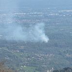 Domato l’incendio tra Camburzano e Mongrando, in azione anche l’elicottero
