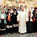 Nell’immagine Sardi e Valligiani al Santuario di San Giovanni Battista di Andorno Nell’immagine Sardi e Valligiani al Santuario di San Giovanni Battista di Andorno
