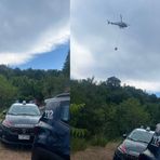 Incendio boschivo tra Curino e Sostegno, proseguono le operazioni di spegnimento Incendio boschivo tra Curino e Sostegno, proseguono le operazioni di spegnimento