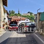 Scontro frontale tra auto, 3 feriti a Bioglio