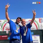 Nella foto, Negro e Cibrario esultano per il successo Nella foto, Negro e Cibrario esultano per il successo
