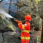Incendio a Pralungo: strada interrotta, i dettagli