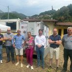 Incendio Monte Barone, a Coggiola una base logistica: 130 pasti al giorno. Cappio: "L'unione fa la forza"