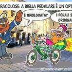 A Biella biciclette da record: il doping è nel motore - Illustrazione di Giovanni Cavallo A Biella biciclette da record: il doping è nel motore - Illustrazione di Giovanni Cavallo