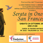 Valdilana, il Coro San Bernardo rende omaggio a San Francesco Valdilana, il Coro San Bernardo rende omaggio a San Francesco