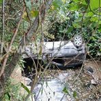 Tollegno: Auto si ribalta nel Rio Stono, conducente soccorso