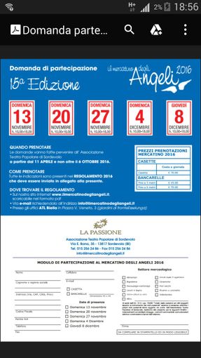 Non è mai troppo presto per iscriversi al Mercatino degli Angeli 2016