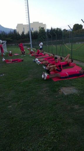 Un allenamento dell'Occhieppese Un allenamento dell'Occhieppese