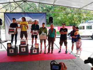 La premiazione maschile della K27