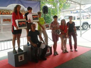 La premiazione donne della K24