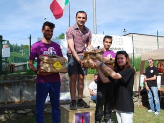 I dirigenti Baggio, Tua e Multari con Fabrizio Bedetti