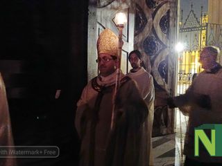 "La notte più luminosa dell'anno": Veglia Pasquale al Duomo di Biella - Foto di Mattia Baù / dalla pagina Facebook del vescovo Farinella