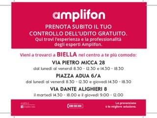 Prendersi cura dell’udito: in tutti i 3 centri Amplifon di Biella è facile e gratuito