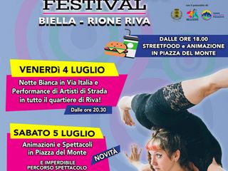 Biella, arte, musica e spettacolo per tutti: torna lo Street Art Riva Festival