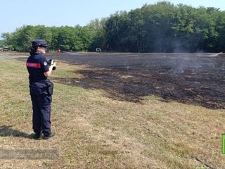 Incendio a Mongrando, fiamme vicino a impianto fotovoltaico FOTO e VIDEO Mattia Baù per newsbiella.it