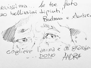 Commento con disegno e testo. Foto Angela Lobefaro Commento con disegno e testo. Foto Angela Lobefaro