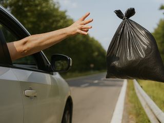 Rifiuti dall’auto: multe record e arresto col nuovo decreto FOTO e VIDEO