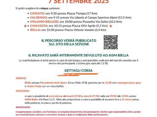 Le corse della settimana di newsbiella.it da martedì 2 a domenica 7 settembre Le corse della settimana di newsbiella.it da martedì 2 a domenica 7 settembre