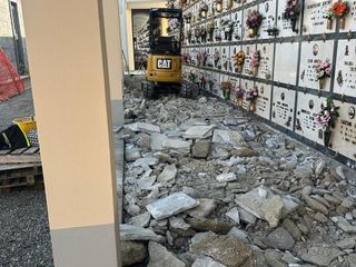 Ponderano, cantiere al cimitero per una nuova pavimentazione