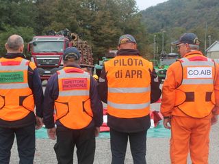 Le squadre AIB di Azoglio e Masserano a Crevacuore per un'esercitazione FOTO