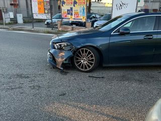 Incidente tra auto e motorino a Valdengo FOTO Incidente tra auto e motorino a Valdengo FOTO