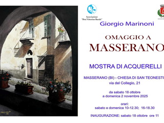 A Masserano la personale di  Giorgio Marinoni, “Omaggio a Masserano”